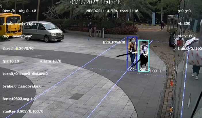PSS AI camera showing direction of travel